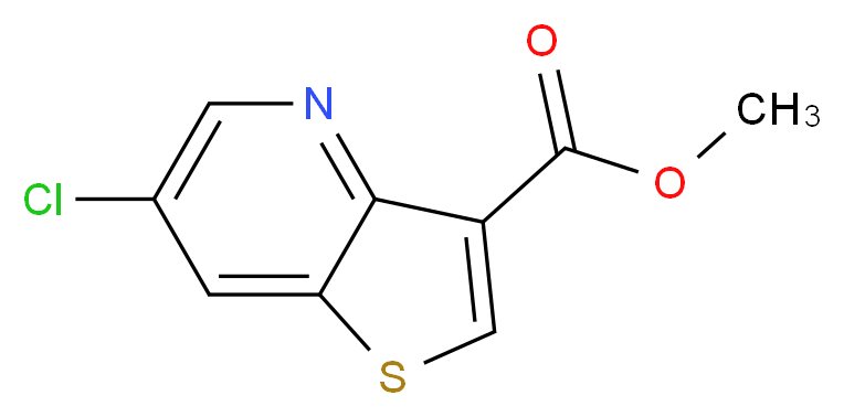 Methyl 6-chlorothieno[3,2-b]pyridine-3-carboxylate_分子结构_CAS_952182-43-3)