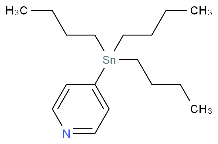 4-(Tributylstannyl)pyridine_分子结构_CAS_124252-41-1)