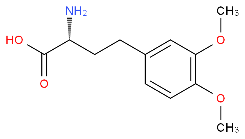 (R)-2-AMINO-4-(3,4-DIMETHOXY-PHENYL)-BUTYRIC ACID_分子结构_CAS_1089276-12-9)