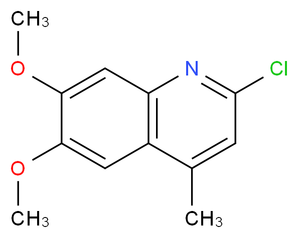 2-chloro-6,7-dimethoxy-4-methylquinoline_分子结构_CAS_697793-63-8)