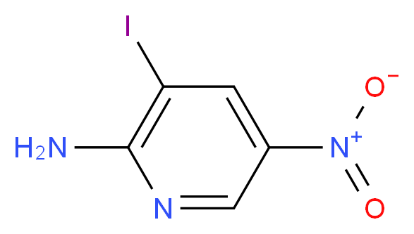 2-Amino-3-iodo-5-nitropyridine_分子结构_CAS_25391-56-4)