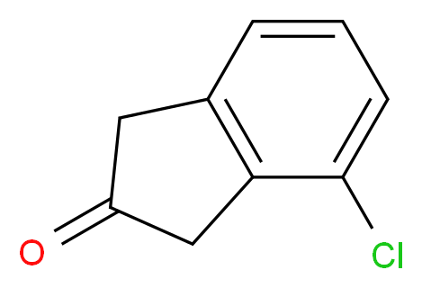 4-Chloro-1H-inden-2(3H)-one_分子结构_CAS_74124-90-6)