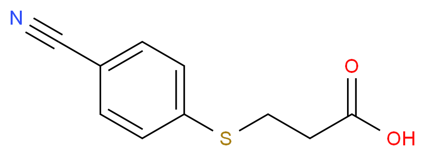 3-[(4-cyanophenyl)sulfanyl]propanoic acid_分子结构_CAS_)