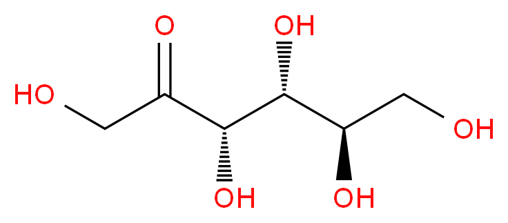 (3S,4R,5R)-1,3,4,5,6-Pentahydroxyhexan-2-one_分子结构_CAS_53188-23-1)