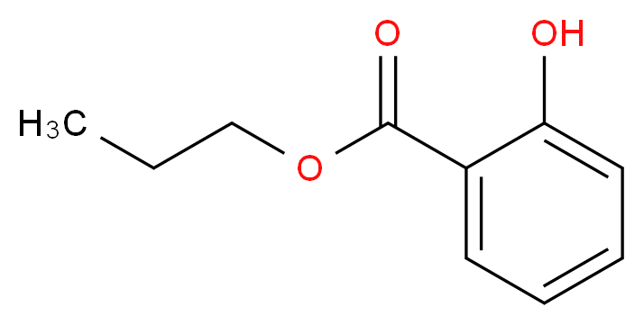 propyl 2-hydroxybenzoate_分子结构_CAS_607-90-9