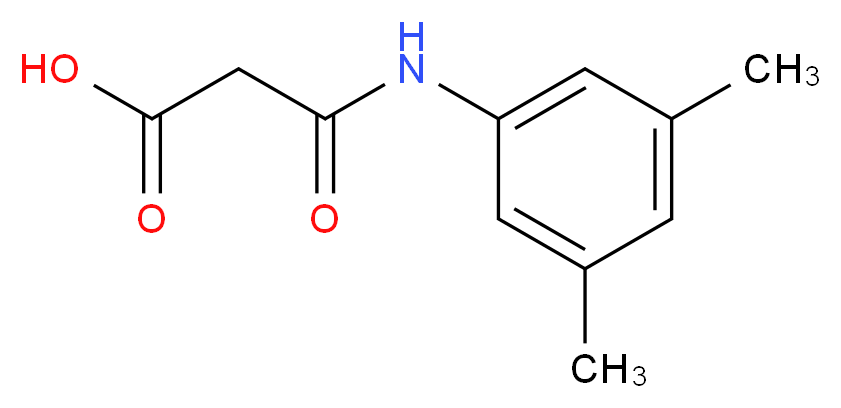 2-[(3,5-dimethylphenyl)carbamoyl]acetic acid_分子结构_CAS_95262-05-8
