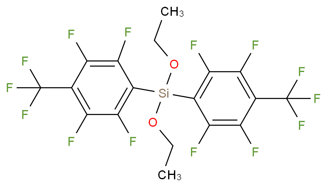 Diethoxybis(4-perfluorotolyl)silane_分子结构_CAS_)