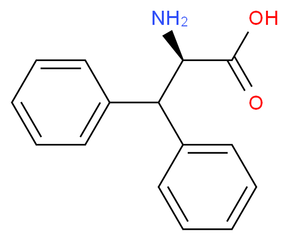 (2R)-2-amino-3,3-diphenylpropanoic acid_分子结构_CAS_149597-91-1