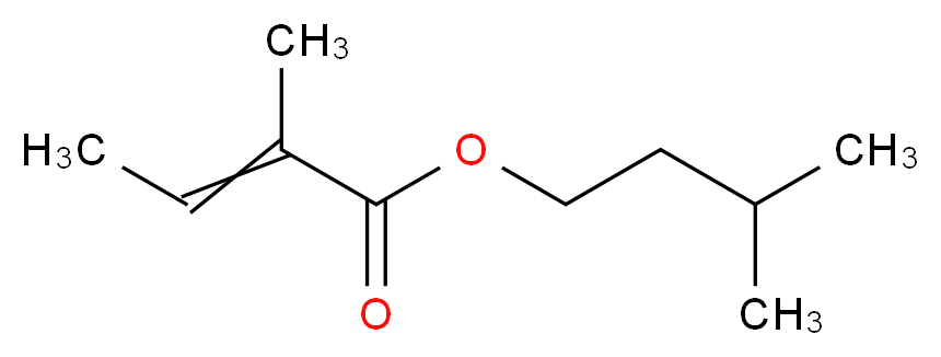 (E)-2-甲基巴豆酸异戊酯_分子结构_CAS_41519-18-0)