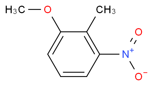 2-甲基-3-硝基苯甲醚_分子结构_CAS_4837-88-1)