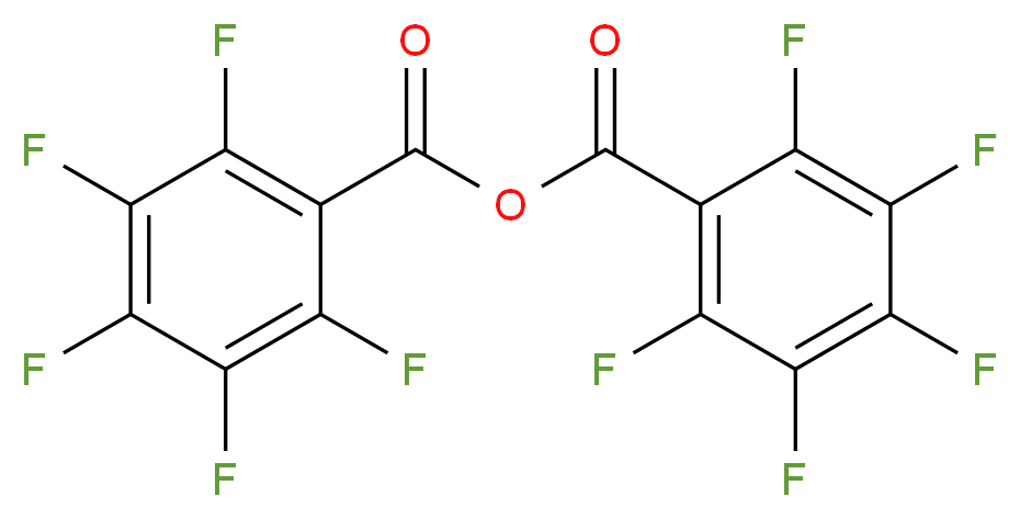 pentafluorobenzoyl 2,3,4,5,6-pentafluorobenzoate_分子结构_CAS_15989-99-8