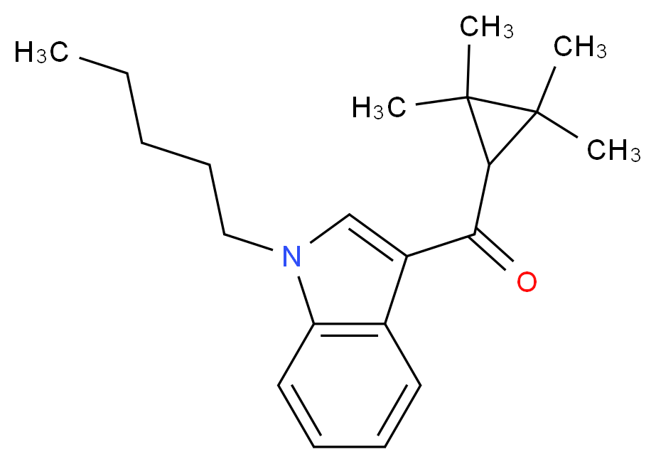 (1-Pentyl-1H-indol-3-yl)(2,2,3,3-tetramethylcyclopropyl)methanone(UR-144)_分子结构_CAS_1199943-44-6)