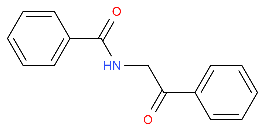 N-(2-oxo-2-phenylethyl)benzamide_分子结构_CAS_4190-14-1