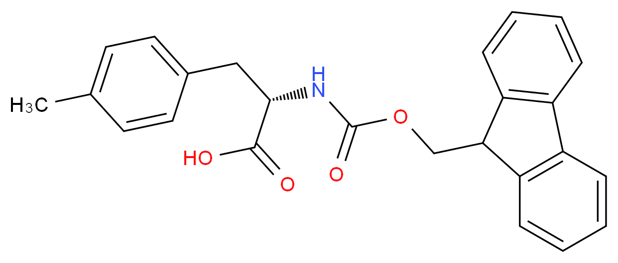 N-Fmoc-4-甲基-L-苯基丙氨酸_分子结构_CAS_199006-54-7)