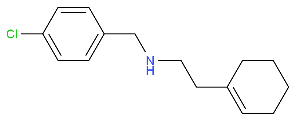 (4-chlorobenzyl)(2-cyclohex-1-en-1-ylethyl)amine_分子结构_CAS_356532-23-5)