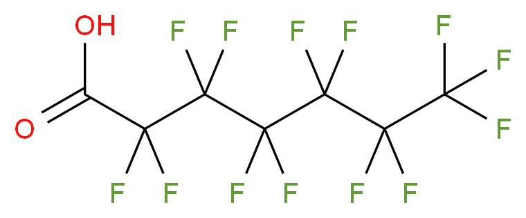 tridecafluoroheptanoic acid_分子结构_CAS_375-85-9