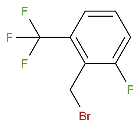 2-(BroMoMethyl)-1-fluoro-3-(trifluoroMethyl)benzene_分子结构_CAS_239087-08-2)