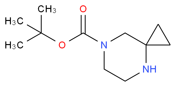 4,7-DIAZA-SPIRO[2.5]OCTANE-7-CARBOXYLIC ACID TERT-BUTYL ESTER_分子结构_CAS_886766-28-5)