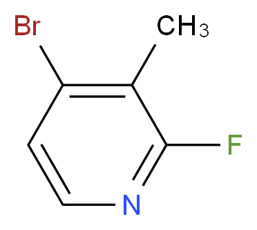 4-Bromo-2-fluoro-3-methylpyridine_分子结构_CAS_128071-79-4)