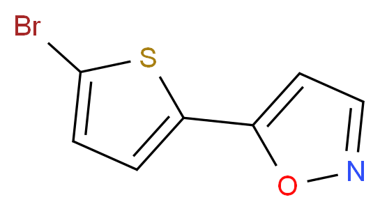 5-(5-bromo-2-thienyl)isoxazole_分子结构_CAS_138716-31-1)