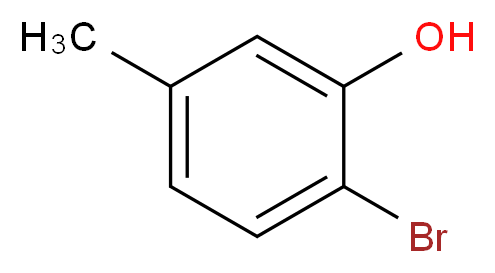 2-Bromo-5-methyl-phenol_分子结构_CAS_14847-51-9)