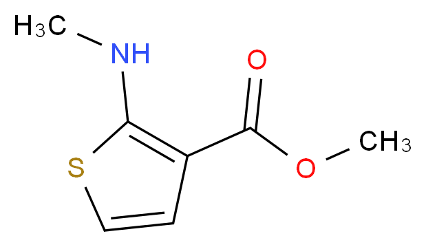 methyl 2-(methylamino)thiophene-3-carboxylate_分子结构_CAS_946197-90-6