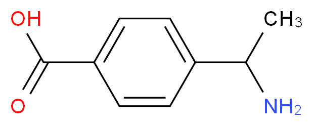 4-(1-aminoethyl)benzoic acid_分子结构_CAS_28357-95-1