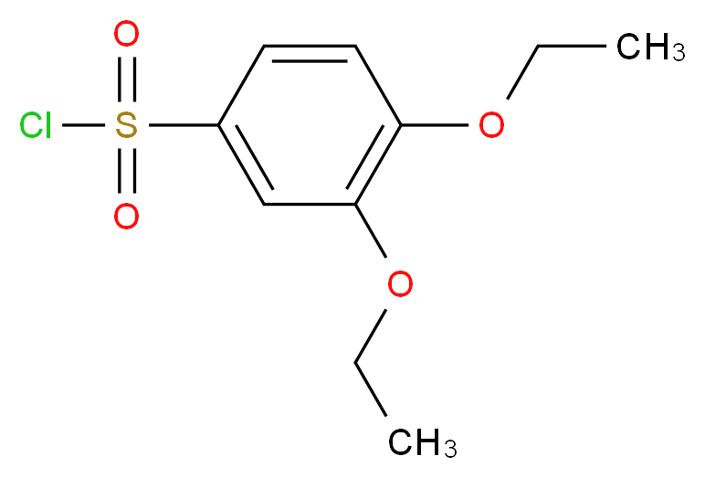 3,4-diethoxybenzenesulfonyl chloride_分子结构_CAS_99188-17-7)