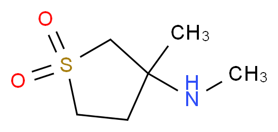 Methyl(3-methyl-1,1-dioxidotetrahydro-3-thienyl)amine hydrochloride_分子结构_CAS_)