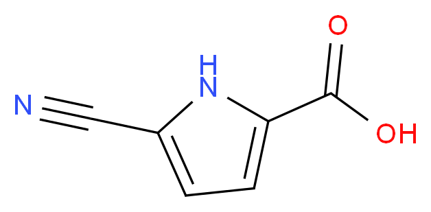 5-cyano-1H-pyrrole-2-carboxylic acid_分子结构_CAS_854044-30-7