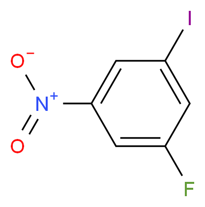 1-fluoro-3-iodo-5-nitrobenzene_分子结构_CAS_3819-88-3