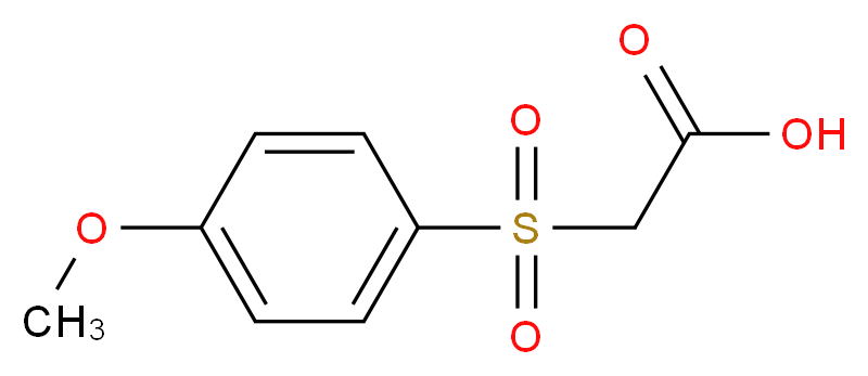 (4-Methoxy-benzenesulfonyl)-acetic acid_分子结构_CAS_3937-99-3)