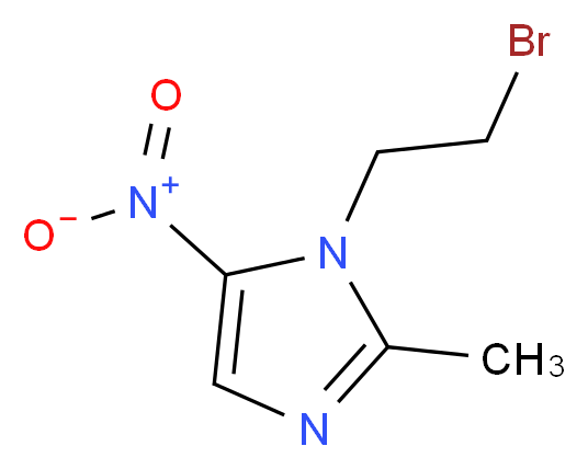 1-(2-bromoethyl)-2-methyl-5-nitroimidazole_分子结构_CAS_6058-57-7)