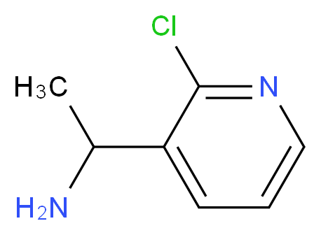 1-(2-chloropyridin-3-yl)ethan-1-amine_分子结构_CAS_911825-90-6