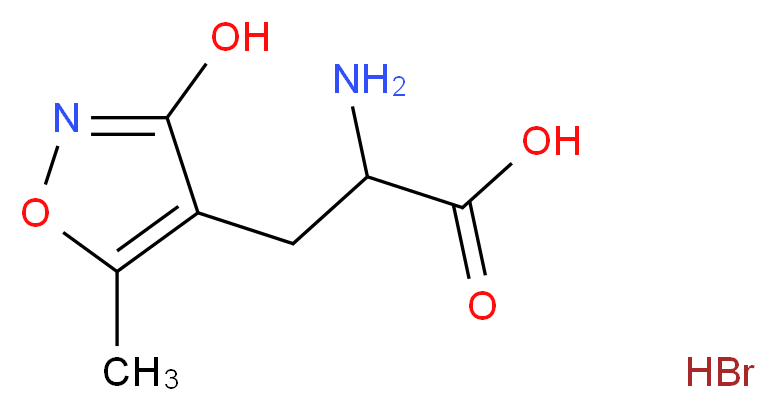 (±)-&alpha;-AMINO-3-HYDROXY-5-METHYL-ISOXAZOLE-4-PROPIONIC ACID_分子结构_CAS_118896-96-1)