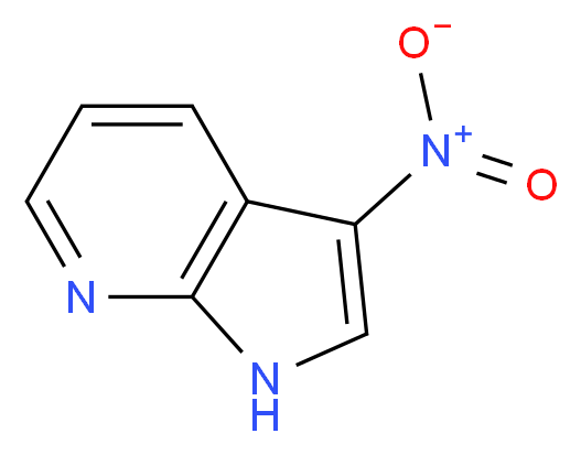 3-nitro-1H-pyrrolo[2,3-b]pyridine_分子结构_CAS_23709-47-9