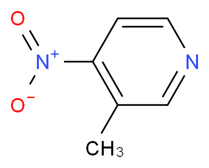 3-Methyl-4-nitropyridine_分子结构_CAS_1678-53-1)