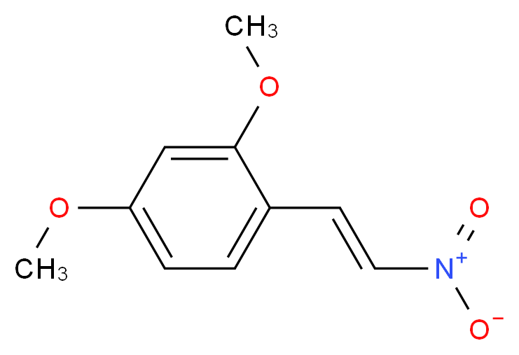 2,4-dimethoxy-1-[(E)-2-nitroethenyl]benzene_分子结构_CAS_37630-19-6