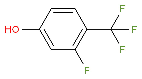 2-Fluoro-4-hydroxybenzotrifluoride 98%_分子结构_CAS_219581-07-4)