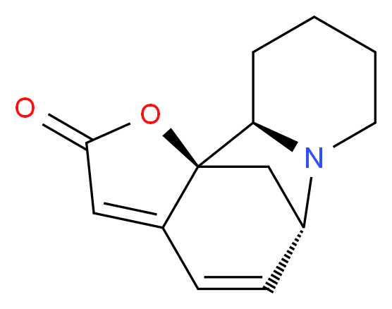 (1S,2R,8S)-14-oxa-7-azatetracyclo[6.6.1.0<sup>1</sup>,<sup>1</sup><sup>1</sup>.0<sup>2</sup>,<sup>7</sup>]pentadeca-9,11-dien-13-one_分子结构_CAS_5588-52-3