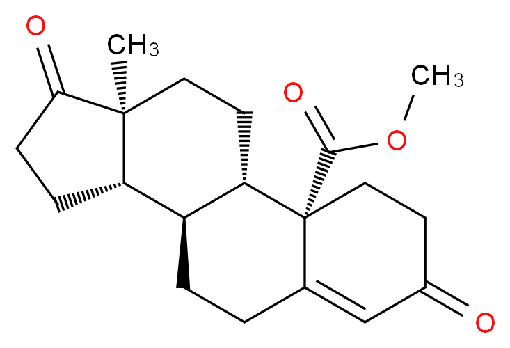 methyl (1S,2S,10S,11S,15S)-15-methyl-5,14-dioxotetracyclo[8.7.0.0<sup>2</sup>,<sup>7</sup>.0<sup>1</sup><sup>1</sup>,<sup>1</sup><sup>5</sup>]heptadec-6-ene-2-carboxylate_分子结构_CAS_22256-03-7