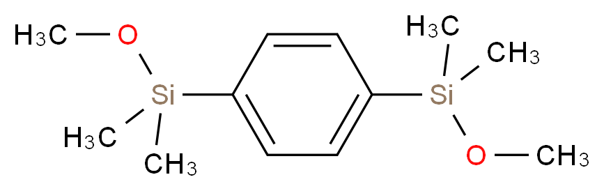 methoxy[4-(methoxydimethylsilyl)phenyl]dimethylsilane_分子结构_CAS_131182-68-8