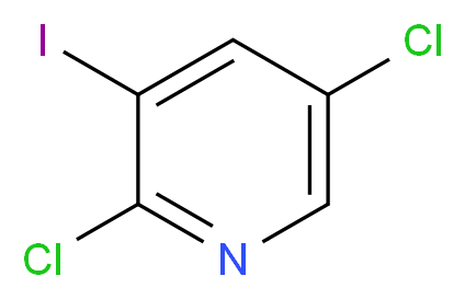 2,5-Dichloro-3-iodopyridine_分子结构_CAS_942206-23-7)