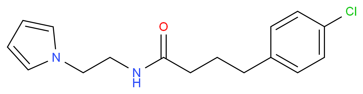 4-(4-chlorophenyl)-N-[2-(1H-pyrrol-1-yl)ethyl]butanamide_分子结构_CAS_)