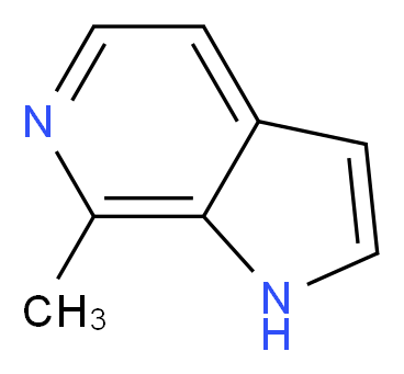 7-methyl-1H-pyrrolo[2,3-c]pyridine_分子结构_CAS_480-98-8