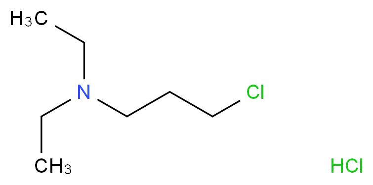 (3-chloropropyl)diethylamine hydrochloride_分子结构_CAS_4535-85-7