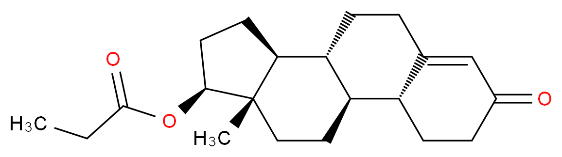 (1S,2R,10R,11S,14S,15S)-15-methyl-5-oxotetracyclo[8.7.0.0<sup>2</sup>,<sup>7</sup>.0<sup>1</sup><sup>1</sup>,<sup>1</sup><sup>5</sup>]heptadec-6-en-14-yl propanoate_分子结构_CAS_7207-92-3