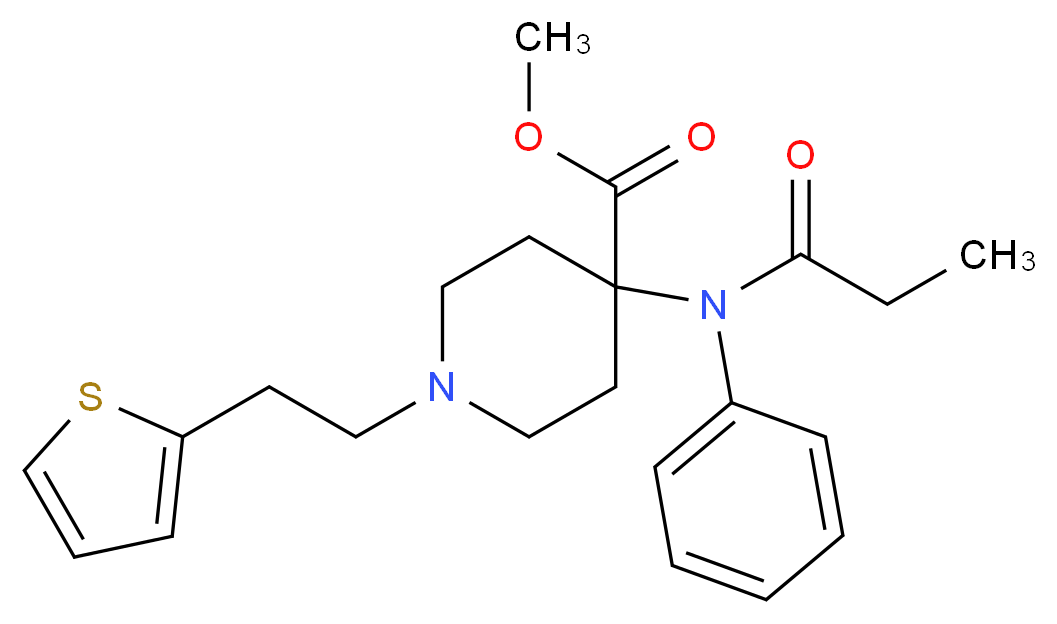 Thiofentanil_分子结构_CAS_60771-38-2)