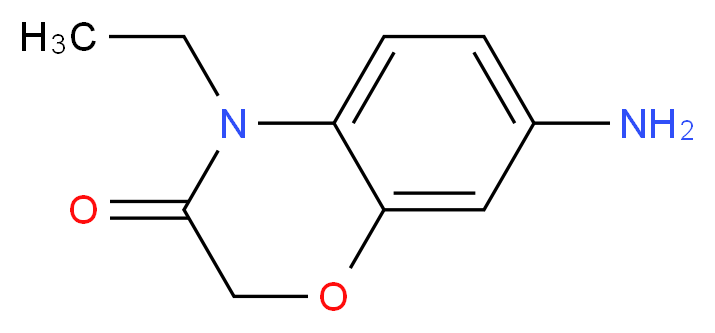 7-Amino-4-ethyl-2H-1,4-benzoxazin-3(4H)-one_分子结构_CAS_233775-20-7)