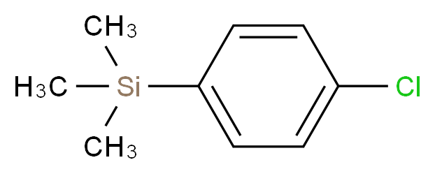 (4-chlorophenyl)trimethylsilane_分子结构_CAS_10557-71-8